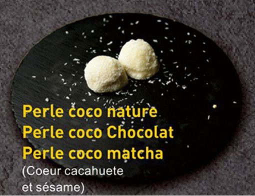 Image de Perle coco nature / Chocolat / matcha